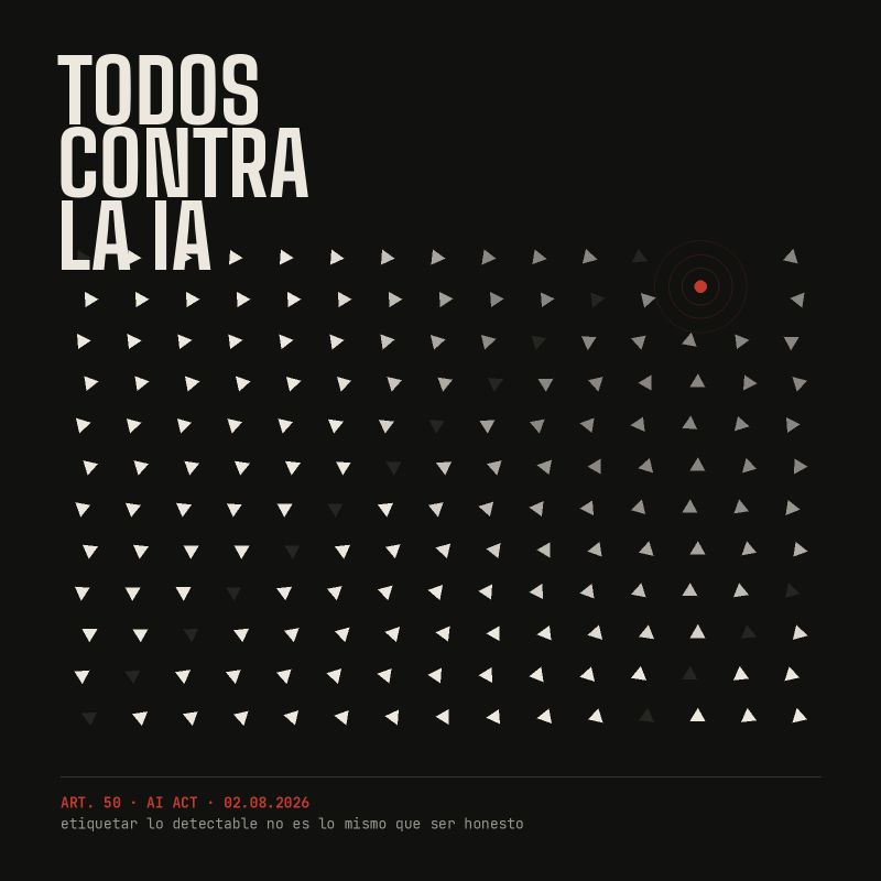 Etiquetar la IA, la última cruzada de los que nunca verificaron nada.