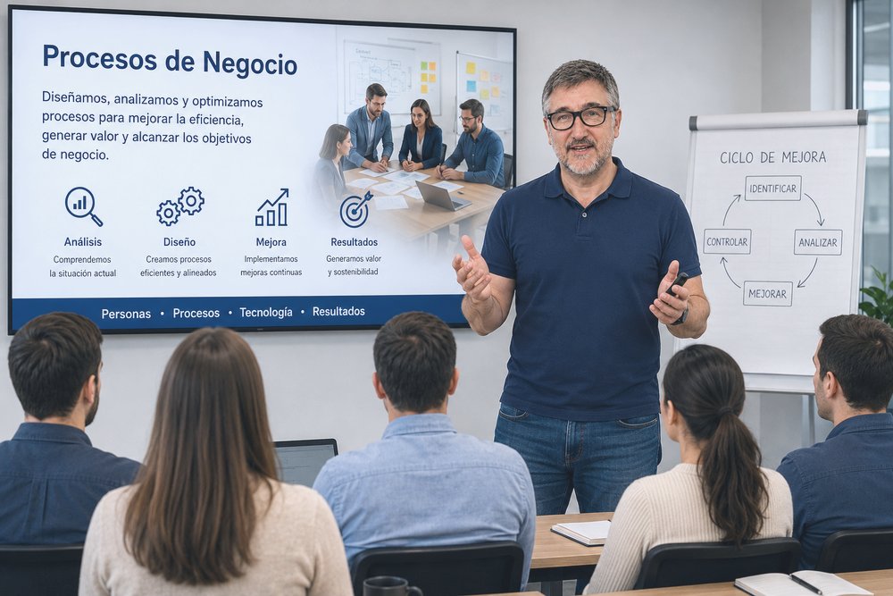 Formato presencial en la empresa: sesión de formación en el Método de trabajo impartida por José Luis Sancho García